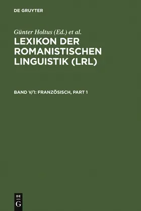 Holtus / Schmitt / Metzeltin | Französisch | Buch | 978-3-484-50235-2 | sack.de