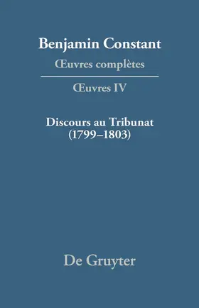 Kloocke / Sanchéz Mejía |  Discours au Tribunat. De la possibilité d'une constitution républicaine dans un grand pays (1799-1803) | Buch |  Sack Fachmedien