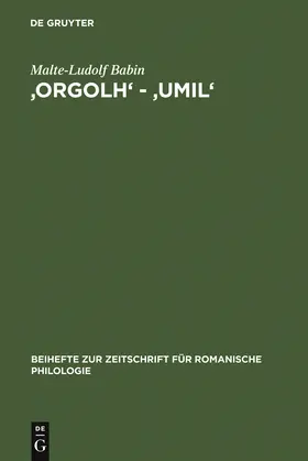 Babin |  'orgolh' - 'umil' | Buch |  Sack Fachmedien