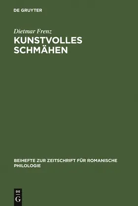 Frenz |  Kunstvolles Schmähen | Buch |  Sack Fachmedien