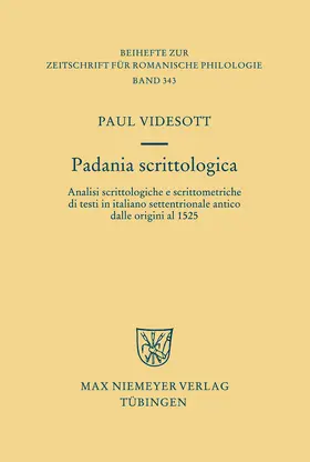 Videsott | Padania scrittologica | Buch | 978-3-484-52343-2 | sack.de