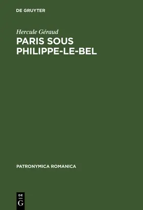 Géraud / Fossier / Bourlet |  Paris sous Philippe-le-Bel | Buch |  Sack Fachmedien
