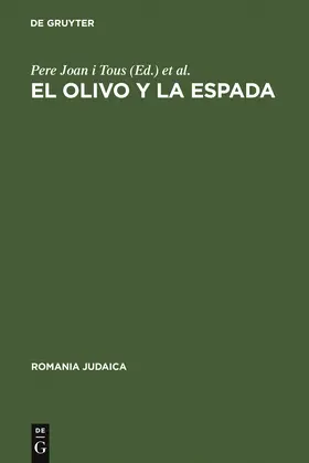 Nottebaum / Joan i Tous |  El olivo y la espada | Buch |  Sack Fachmedien