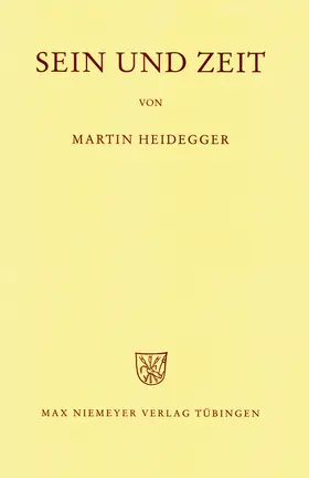 Heidegger |  Gesamtausgabe Abt. 1 Veröffentlichte Schriften Bd. 2. Sein und Zeit | Buch |  Sack Fachmedien