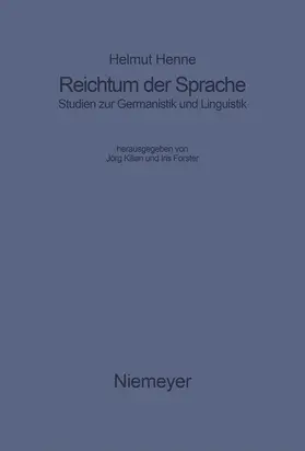 Henne / Forster / Kilian |  Reichtum der Sprache | Buch |  Sack Fachmedien