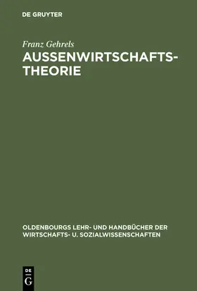 Gehrels |  Außenwirtschaftstheorie | Buch |  Sack Fachmedien