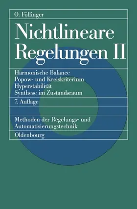 Föllinger | Nichtlineare Regelungen 2 | Buch | 978-3-486-22503-7 | sack.de