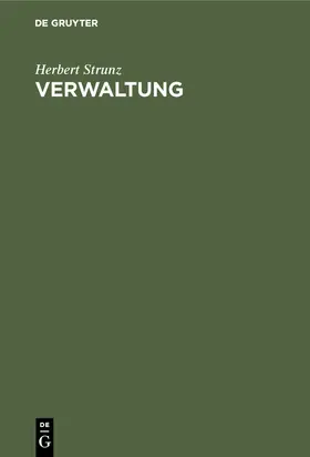 Strunz |  Verwaltung | Buch |  Sack Fachmedien