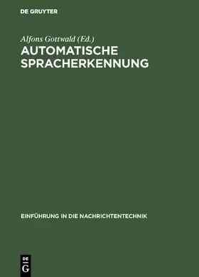 Gottwald |  Automatische Spracherkennung | Buch |  Sack Fachmedien