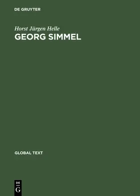Helle | Georg Simmel | Buch | 978-3-486-25799-1 | www2.sack.de