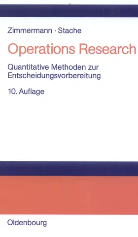 Stache / Zimmermann |  Operations Research | Buch |  Sack Fachmedien