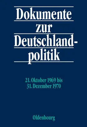 Hofmann |  21. Oktober 1969 bis 31. Dezember 1970 | Buch |  Sack Fachmedien