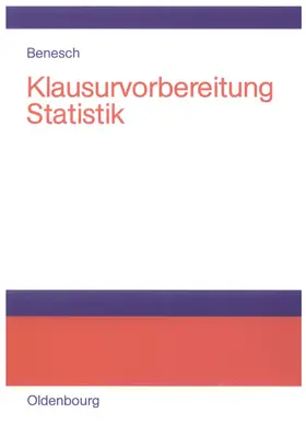Benesch |  Klausurvorbereitung Statistik | Buch |  Sack Fachmedien