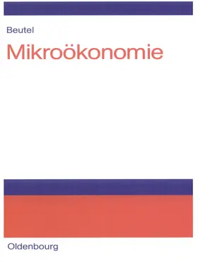 Beutel | Mikroökonomie | Buch | 978-3-486-58116-4 | www2.sack.de