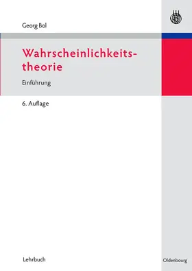 Bol |  Wahrscheinlichkeitstheorie | Buch |  Sack Fachmedien