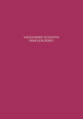 Thoß |  Volksarmee schaffen - ohne Geschrei! | eBook | Sack Fachmedien