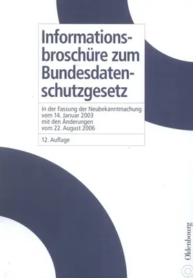 Nagel / Kiefer |  Informationsbroschüre zum Bundesdatenschutzgesetz | eBook | Sack Fachmedien