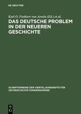 Aretin / Möller / Bariety |  Das deutsche Problem in der neueren Geschichte | Buch |  Sack Fachmedien