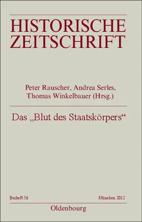Rauscher / Winkelbauer / Serles |  Das "Blut des Staatskörpers" | Buch |  Sack Fachmedien