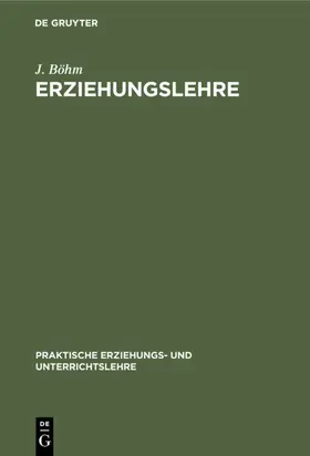 Böhm |  Erziehungslehre | eBook | Sack Fachmedien