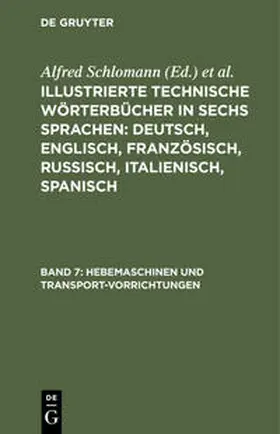  Hebemaschinen und Transport-Vorrichtungen | Buch |  Sack Fachmedien
