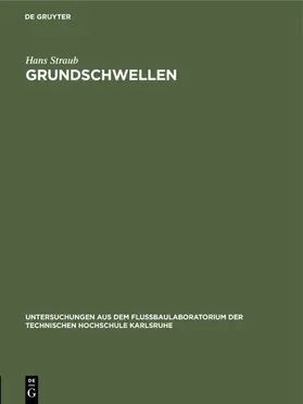 Straub |  Grundschwellen | eBook | Sack Fachmedien