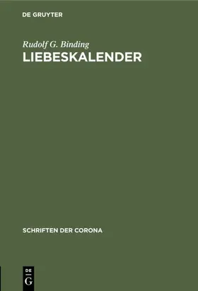 Binding |  Liebeskalender | eBook | Sack Fachmedien