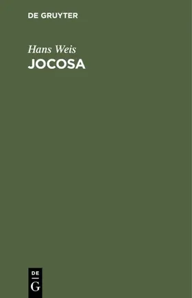 Weis |  Jocosa | eBook | Sack Fachmedien