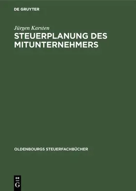 Karsten |  Steuerplanung des Mitunternehmers | eBook | Sack Fachmedien
