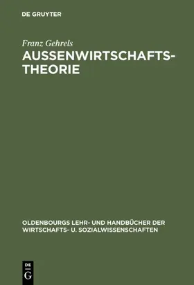 Gehrels |  Außenwirtschaftstheorie | eBook | Sack Fachmedien