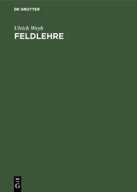Weyh | Feldlehre | E-Book | www2.sack.de