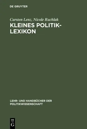 Lenz / Ruchlak |  Kleines Politik-Lexikon | eBook | Sack Fachmedien