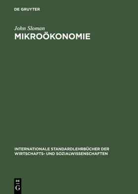 Sloman |  Mikroökonomie | eBook | Sack Fachmedien