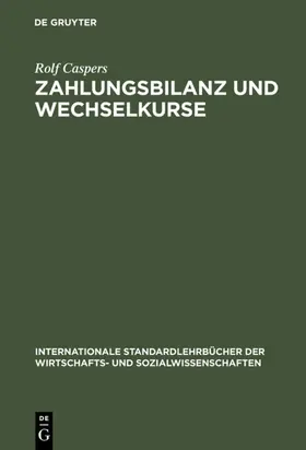 Caspers | Zahlungsbilanz und Wechselkurse | E-Book | sack.de