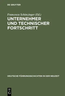 Schinzinger |  Unternehmer und technischer Fortschritt | eBook | Sack Fachmedien