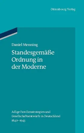 Menning | Standesgemäße Ordnung in der Moderne | E-Book | sack.de