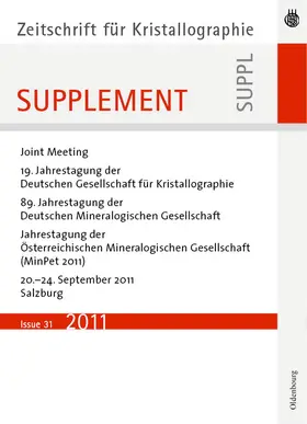 Oldenbourg |  19. Jahrestagung der Deutschen Gesellschaft für Kristallographie, September 2011, Salzburg, Austria | Buch |  Sack Fachmedien