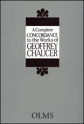 Miki / Oizumi |  A Complete Concordance to the Works of Geoffrey Chaucer | Buch |  Sack Fachmedien