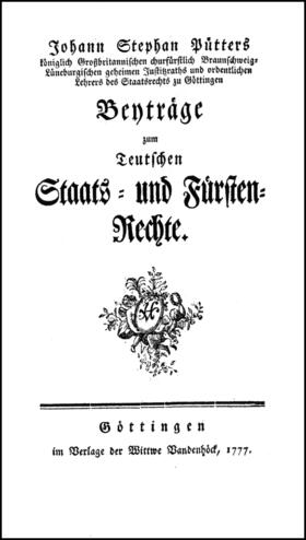 Pütter |  Beyträge zum Teutschen Staats- und Fürstenrechte. | Buch |  Sack Fachmedien