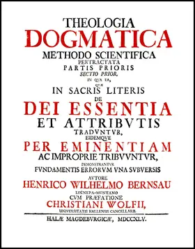 Bernsau |  Theologia dogmatica methodo scientifica pertractata | Buch |  Sack Fachmedien