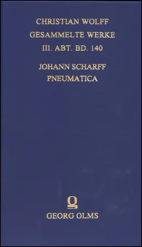 Scharff |  Pneumatica seu Pneumatologia | Buch |  Sack Fachmedien