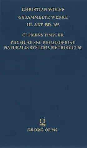 Timpler / Hüttner / Walter |  Physicae seu philosophiae naturalis systema methodicum | Buch |  Sack Fachmedien