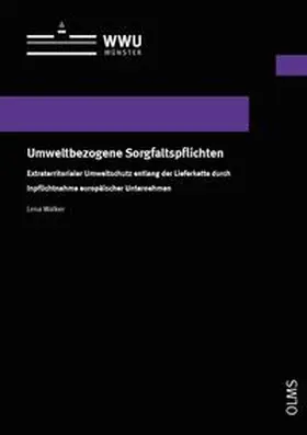 Walker |  Umweltbezogene Sorgfaltspflichten | Buch |  Sack Fachmedien