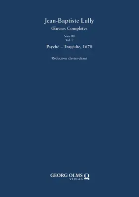 Krieger |  Jean-Baptiste Lully: Psyché – Tragédie | Buch |  Sack Fachmedien