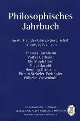 Buchheim |  Philosophisches Jahrbuch | Buch |  Sack Fachmedien