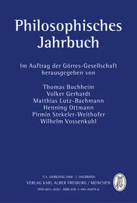Buchheim / Gerhardt / Lutz-Bachmann |  Philosophisches Jahrbuch | Buch |  Sack Fachmedien