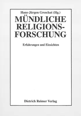 Först / Süss / Siegmann |  Mündliche Religionsforschung | Buch |  Sack Fachmedien