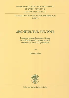 Leisten |  Architektur für Tote | Buch |  Sack Fachmedien