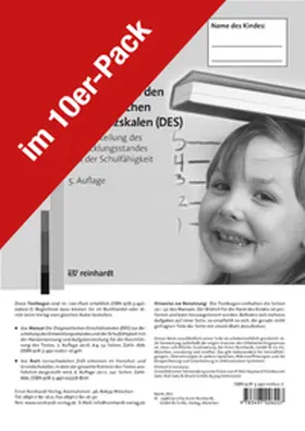 Barth |  Testbogen zu den Diagnostischen Einschätzskalen (DES) zur Beurteilung des Entwicklungsstandes und der Schulfähigkeit | Buch |  Sack Fachmedien