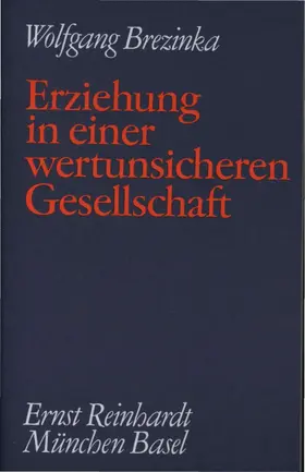 Brezinka | Erziehung in einer wertunsicheren Gesellschaft | E-Book | sack.de